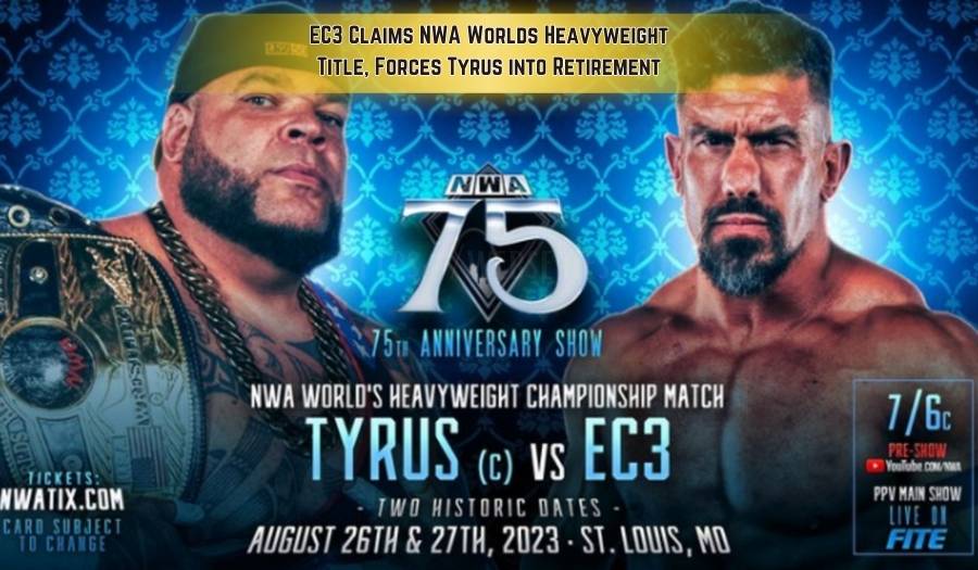 EC3 Claims NWA Worlds Heavyweight Title, Forces Tyrus into Retirement